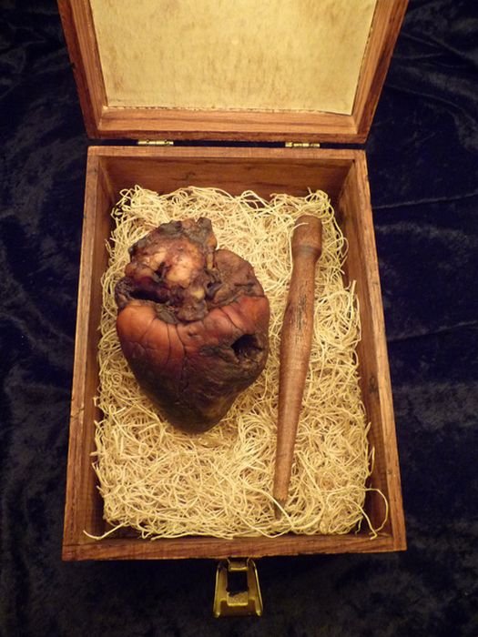 Mummified Vampire Heart For Sale on Ebay