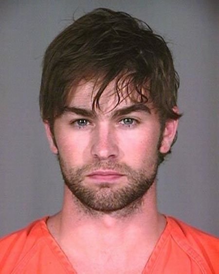 Chace Crawford was arrested in a bar for possession of marijuana.