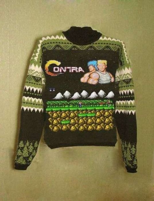 contra christmas sweater