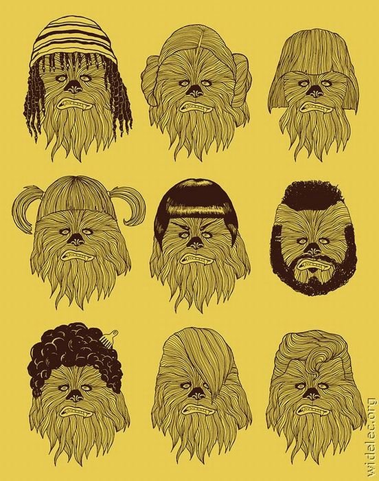fan art chewbacca hair styles - widelec.org