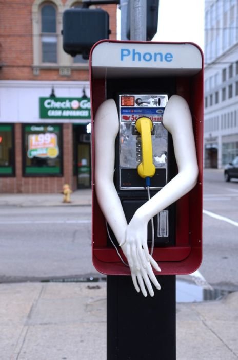 street art objects - Phone Checked Ic