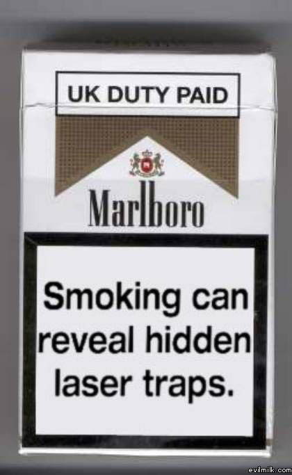 Wow, smoking can save your life.