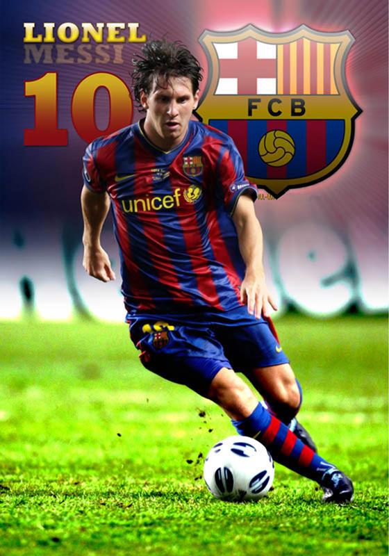Lionel Messi Barca Poster