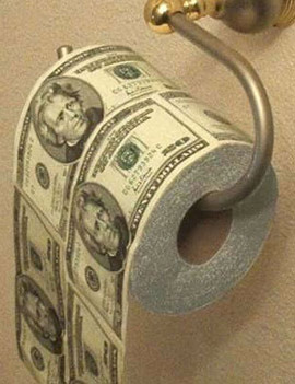 you aint doin it till you wipe ur ass with money