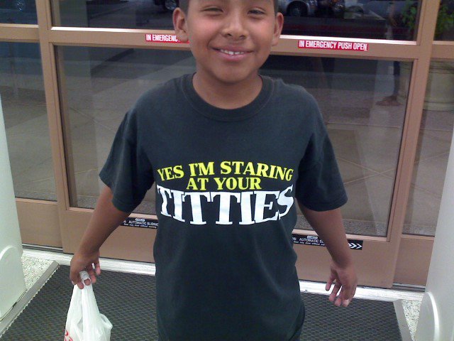 One time opportunity. I had to get a pic of this kid before he left the store.