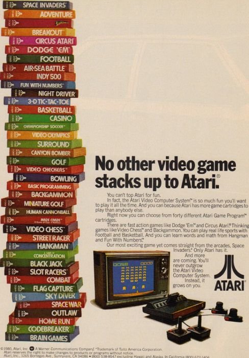 Vintage Video Game Print Ads