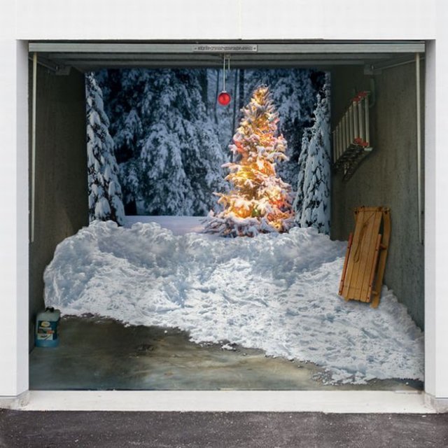 Styling Your Garage Doors for Christmas