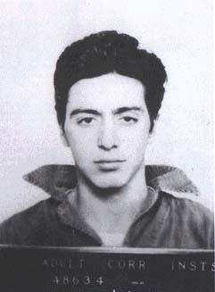 Al Pacino's Mugshot. He was up on assault and robbery charges.