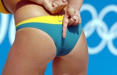 Butts of Beach Volleyball