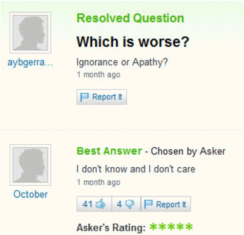 25 Hilarious Questions on Yahoo Answers