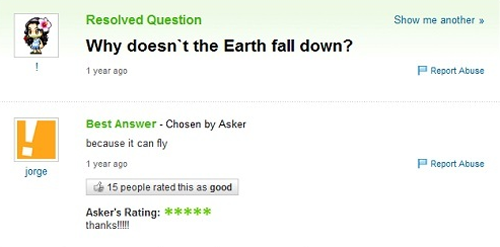 25 Hilarious Questions on Yahoo Answers
