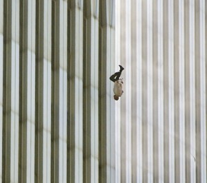 Man Falling from the World Trade Center on 911