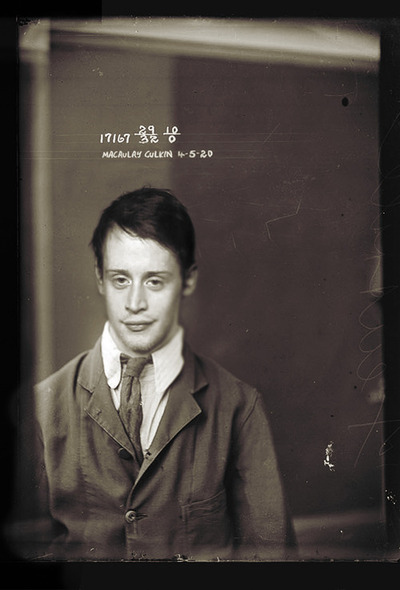 Famous mugshots in 1920s style