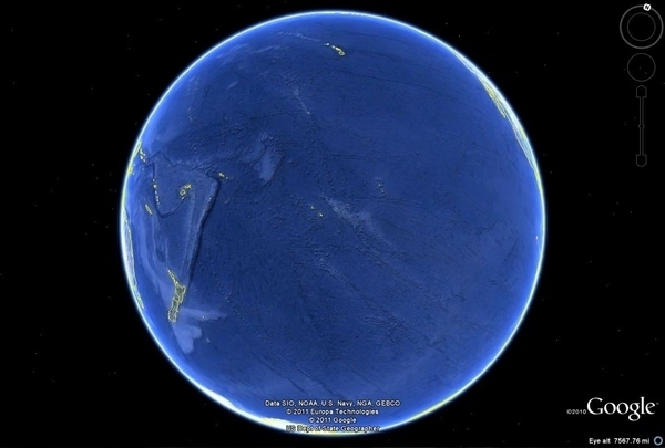 the Pacific Ocean: