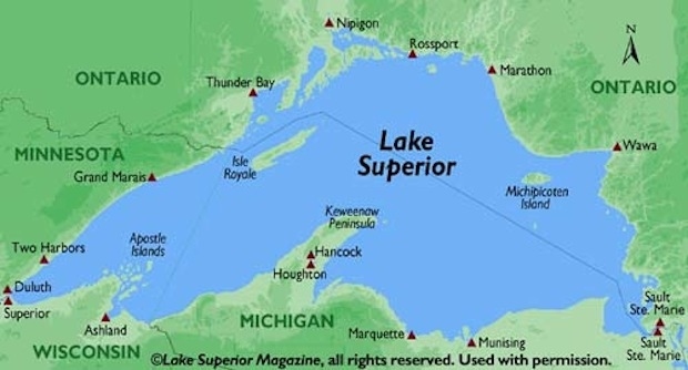 There's enough water in Lake Superior to cover all of North and South America in one foot of water: