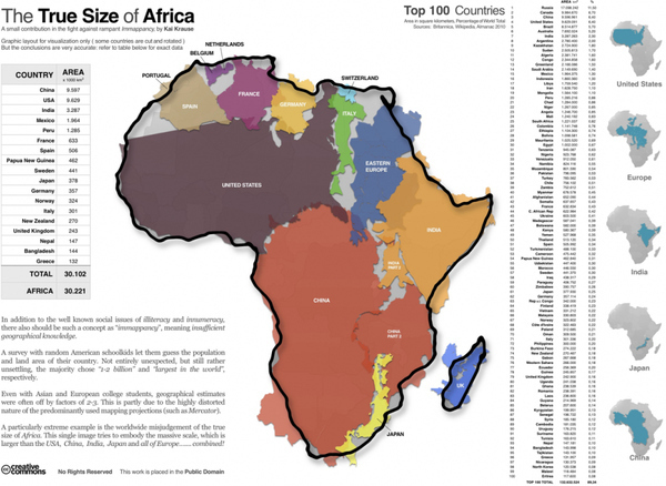 Here's the true size of Africa: