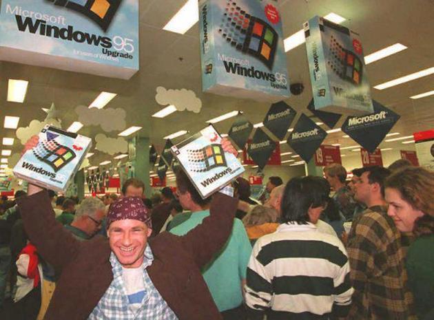 Release of Windows 95.