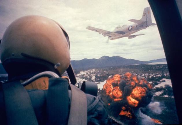 US Airfoce pilot watches a napalm strike hit from his cockpit. Vitenam, 1963.   If you enjoyed it please rate and subscribe for more