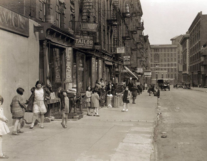 28th Street Looking east from Second Avenue, on April 4, 1931.