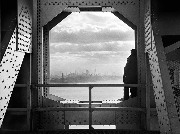A view of the city from the New York tower of George Washington Bridge, 168th Street  Hudson River, on December 22, 1936.