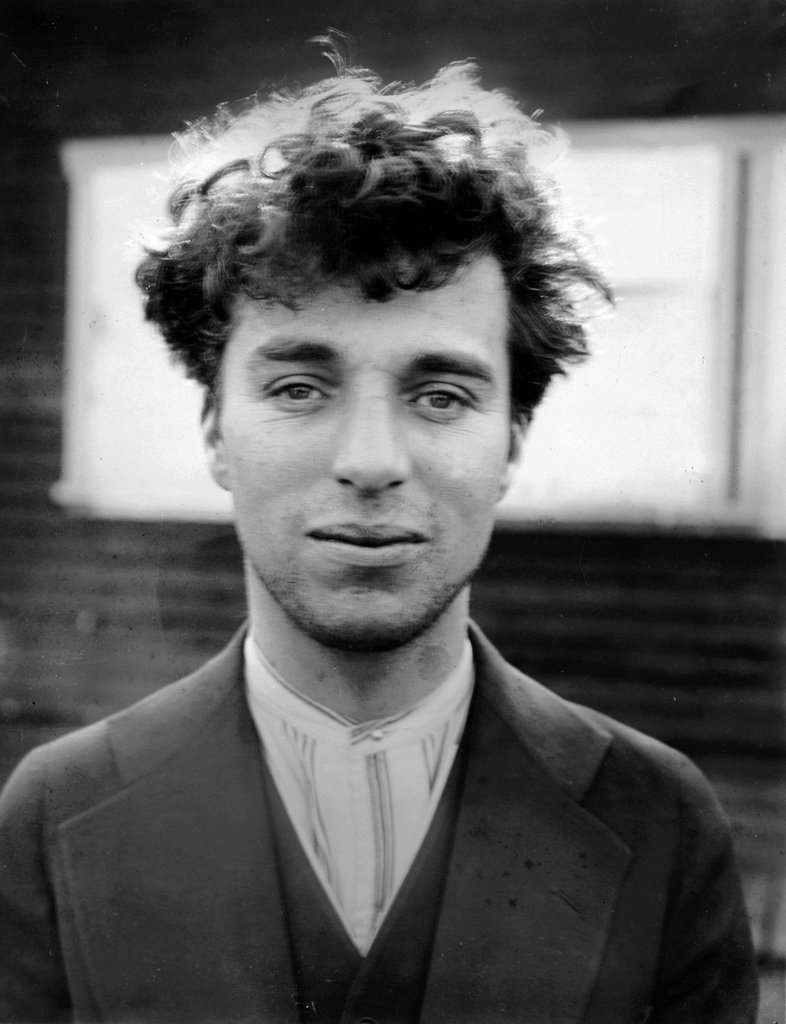 Charlie Chaplin without makeup.