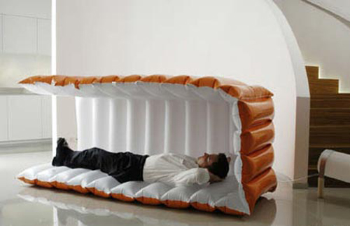 inflatable fortress bed