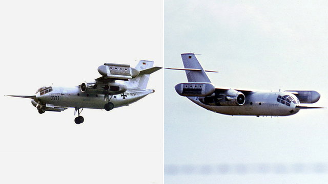 Dornier Do 31, a West German experimental VTOL tactical support transport aircraft 1967.