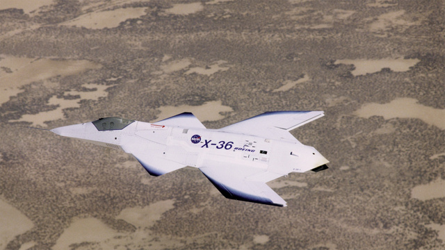 X-36 Tailless Fighter Agility Research Aircraft, a subscale prototype jet built by McDonnell Douglas for NASA 1996  1997.