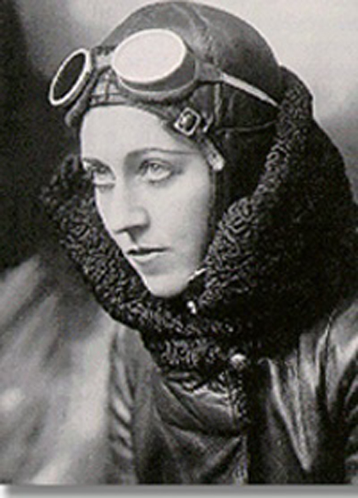 Amy Johnson was one of the first women to gain a pilots license and won fame when she flew solo from Britain to Australia in 1930.  Later she flew solo to India and Japan and became the first woman to fly across the Atlantic East to West.  Johnson volunteered to fly for The Womens Auxiliary Air Force in World War II, but her plane was shot down over the River Thames and she was killed.