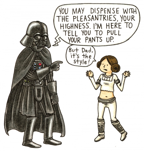 Princess Leias childhood if Darth Vader had been a normal dad