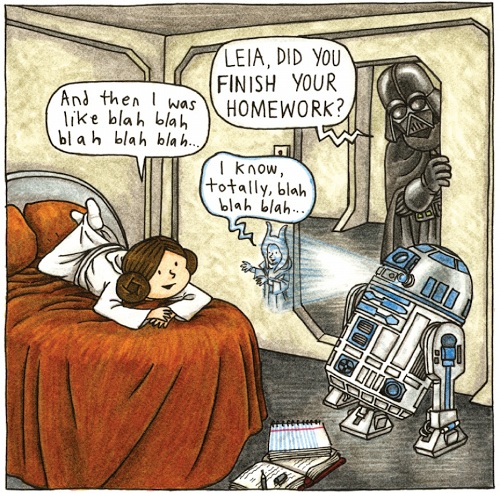 Princess Leias childhood if Darth Vader had been a normal dad