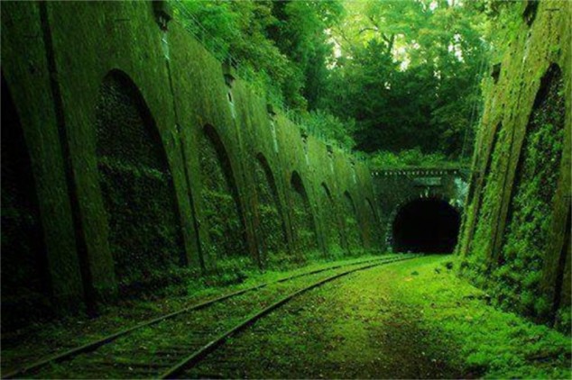 Abandoned railroad France