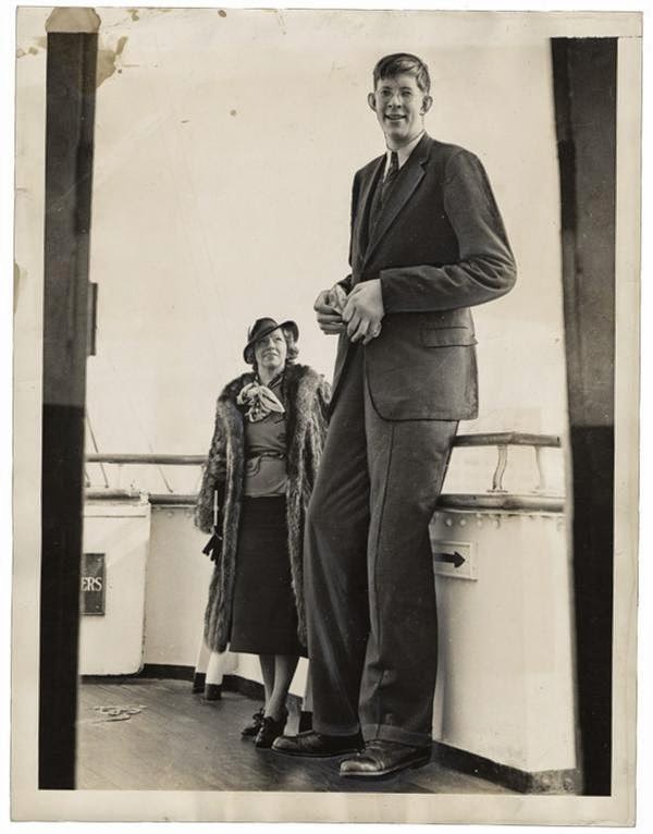 Robert aboard the Queen Mary after accepting an offer to be the star attraction at the Ringling Brothers  Barnum and Bailey Circus. He stipulated that he would only appear in engagements at Madison Square Garden and at the Boston Garden and that he would appear only two times a day for three minutes at a time. He demanded to be in the center ring, not the sideshow. He would wear only a plain business suit.
