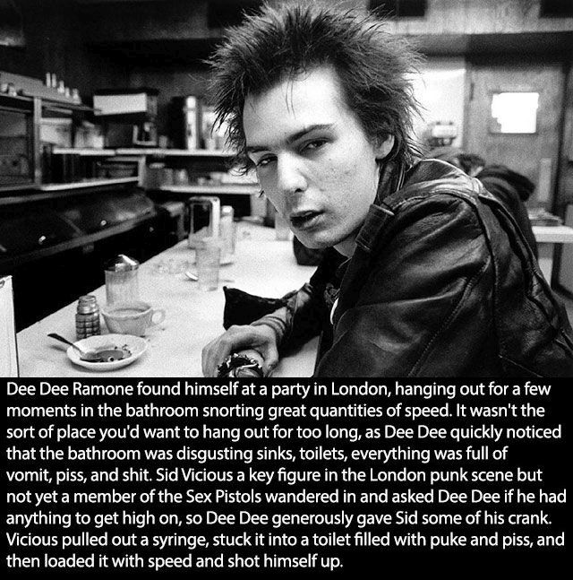 young sid vicious - Dee Dee Ramone found himself at a party in London