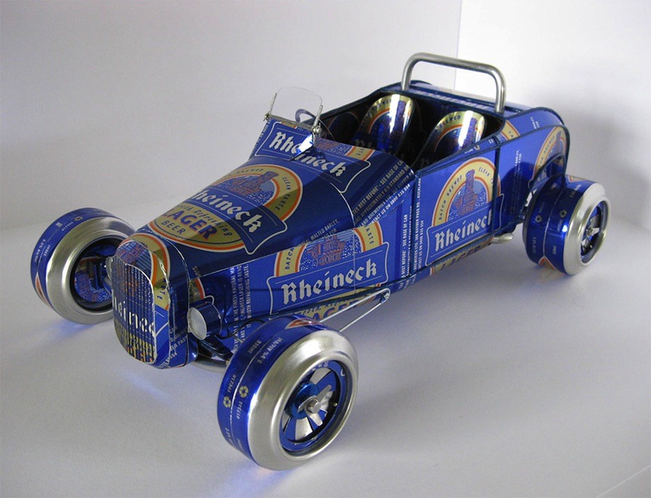 Vintage Model Cars Handmade With Dozens Of Cans