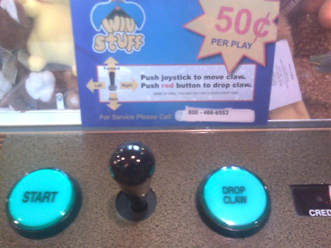 Seen on a claw machine in Denny's