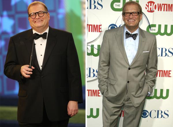 Drew Carey before and after photo.
