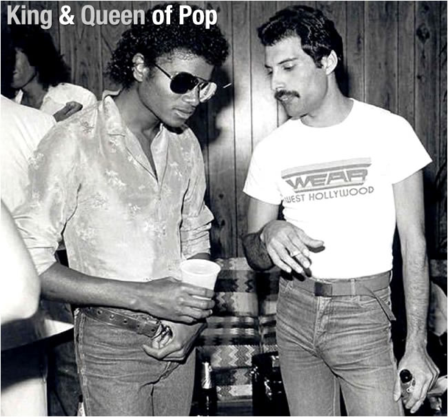 Michael and Queen talking
