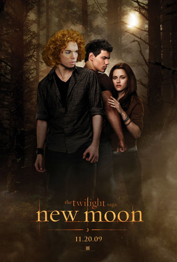 new moon movie poster - the twilight saga new moon 11.20.09
