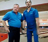 gifs - two men next to each other and one dancing