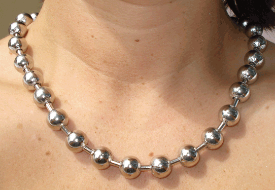 Metal ball Necklace goth