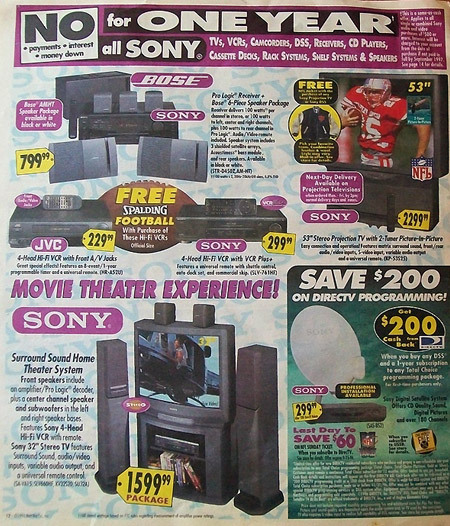 Best Buy Ad from 1996
