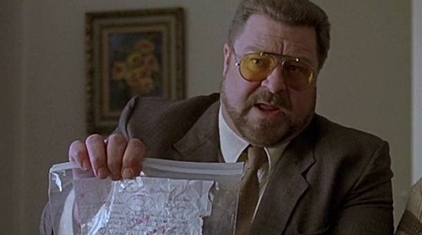 In an interview with Rolling Stone magazine, John Goodman stated that The Dude referring to The Big Lebowski as a "human paraquat" was one of the only improvised lines to make it into the final film...