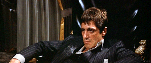 The word "yeyo" is used by Tony Montana as a slang word for cocaine. This word was not in the script, and was ad-libbed by Pacino during the first drug deal scene...