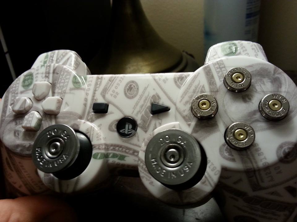 I gutted one of my broken controllers from one of my call of duty freak outs and customized it head to toe. custom, shell buttons, sticks etc. 2 hours of work. I miss being a drunk.