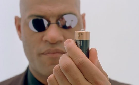 When Morpheus is explaining "What the Matrix is" to Neo, he uses the phrase, "Welcome, to the desert of the real." This is a paraphrase from Jean Baudrillard's "Simulacra and Simulation", the hollowed-out book where Neo keeps his illegal software.