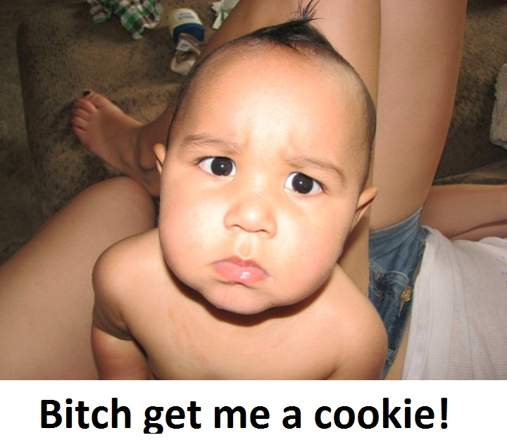 Dude, this kid just wants a damn cookie.