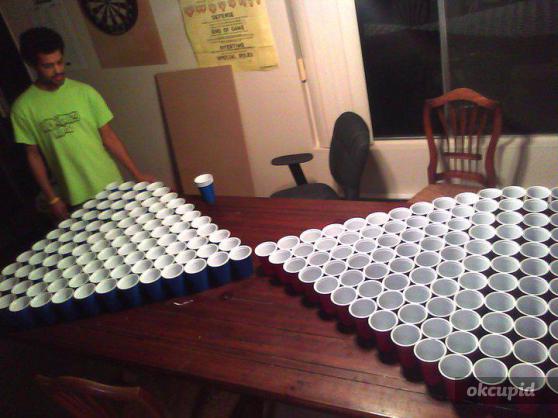 epic game of beer pong
