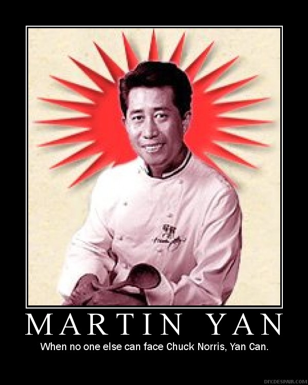 who can defeat Chuck Norris? Martin Yan can!