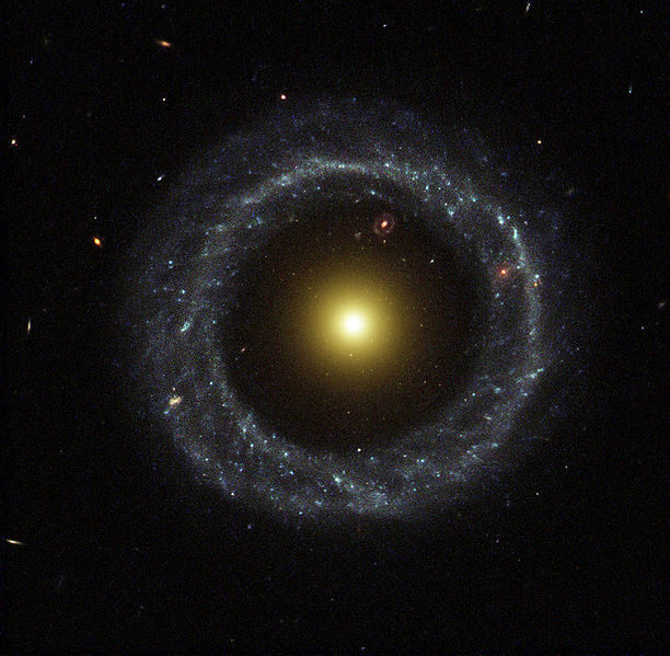 Hoag's Object is a non-typical galaxy of the type known as a ring galaxy. The appearance of this object has interested amateur astronomers as much as its uncommon structure has fascinated professionals. The galaxy is named after Arthur Allen Hoag who discovered it in 1950 and identified it as either a planetary nebula or a peculiar galaxy with 8 billion stars
